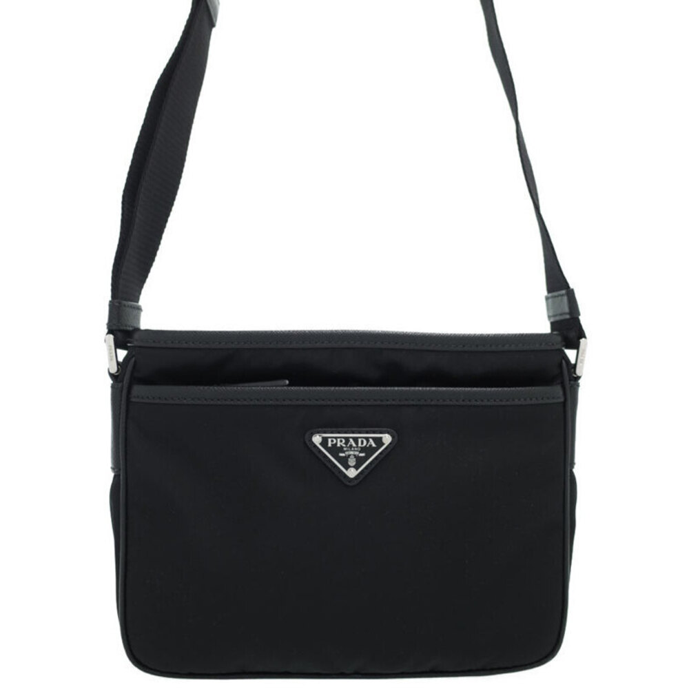 Prada Saffiano leather crossbody bag Black